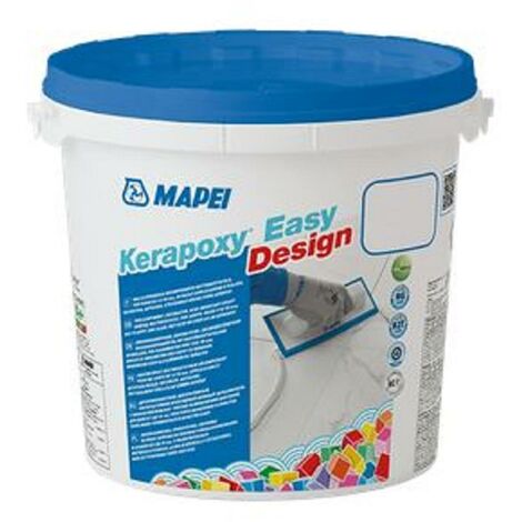 Mapei – Mortier époxy KERAPOXY EASY DESIGN 3Kg – Joint translucide pour carrelage – Application fluide et nettoyage facile – 41 coloris disponibles