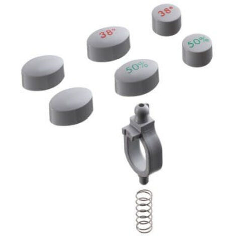 Boutons pour mélangeur thermostatique Ecostat 1001 – Compatible Hansgrohe – Plastique gris – Garantie 5 ans contre vices de fabrication