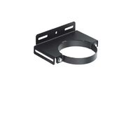 Poujoulat – Collier mural PGI 80/130 noir mat – Fixation robuste pour tuyaux – Pour espaces confinés et chantiers humides