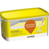 Weber Saint Gobain – Primaire pour murs 20 kg – Séchage rapide en 45 mn – Forte adhérence sur tous supports – Application visible en 1 couche