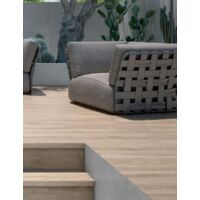Carrelage de sol effet bois - Série ATELIER (23,3 x 120 cm) - Dimensions: 23.3x120 cm - Coloris: Beige - Non rectifié - Epaisseur: 7.8 mm