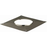 Poujoulat – Plaque supérieure étanchéité carrée 130 – Pour fumisterie – Fixation facile – Résistante aux chocs et aux intempéries