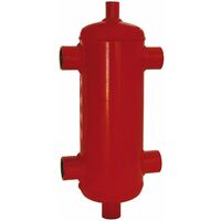 Thermador – Disconnecteur pour chauffage central – Bouteille de découplage hydraulique 1"F – Séparateur pour circuits de chauffage et climatisation – Acier laqué rouge