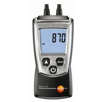 Testo – Manomètre économique pour pression gaz et tirage cheminée – Mesure de surpression/dépression – Affichage en pascal – Livré avec dragonne et étui