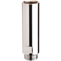 Sanitaire-Distribution – Rallonge laiton chromé à visser MF 3/4'' – Longueur 100 mm – Compatible systèmes plomberie standards – Installation avec outils standards