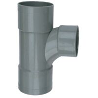 Té pied de biche PVC double Femelle 87°30 D125 - WAVIN - 3026022