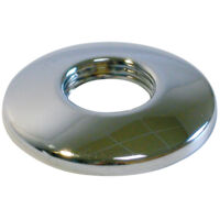 Sanitaire-Distribution – Rosace bombée à visser 3/8" – Laiton chromé brillant – Design élégant pour robinetterie – Installation facile
