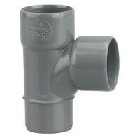 Culotte Mâle / Femelle simple PVC - 87°30 - Diamètre 80 mm