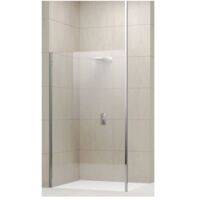 Novellini – Profilé de fixation au plafond 297 cm – Pour verre 6/8 mm – Installation en bout de paroi – Finition chromée lisse