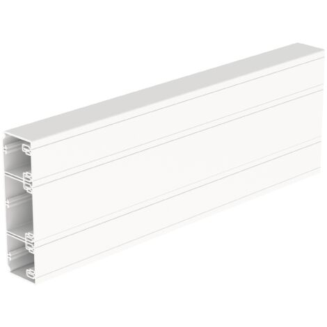 UNEX Tapa caja mecanismos blanco para Canaleta electrica de 20x30