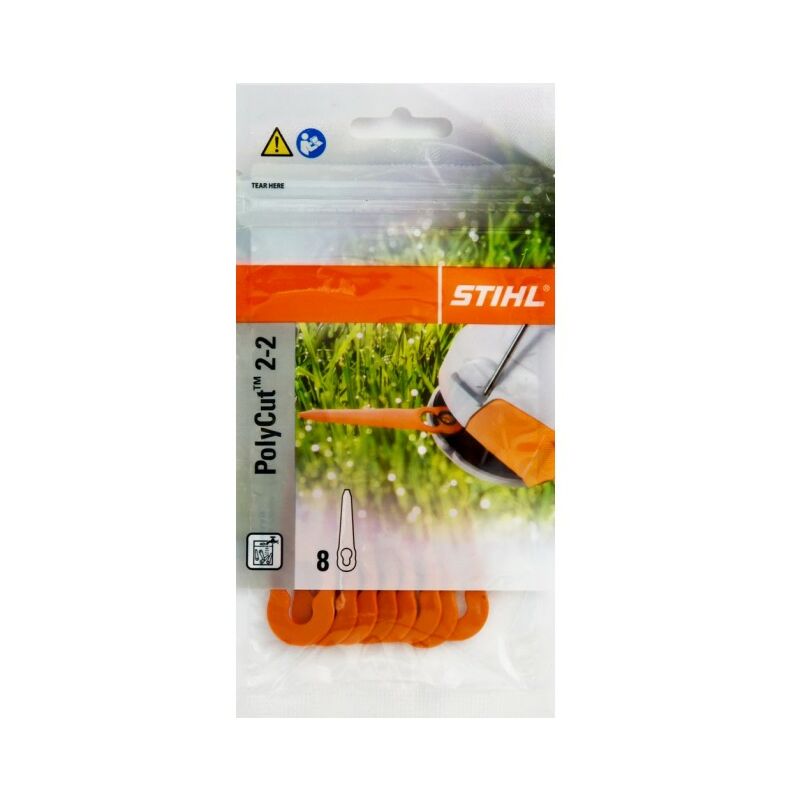 50 Stück Kunststoffmesser Kompatibel für Stihl Rasentrimmer PolyCut 2-2 FSA 45 