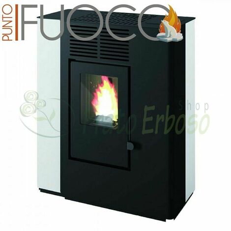 Nella - Stufa a pellet da 9.2 Kw bianco