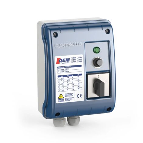 QEM 150 - Quadro elettrico per elettropompa monofase 1.5 HP