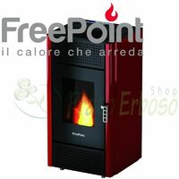 Miriam - Stufa a pellet da 7 Kw rossa