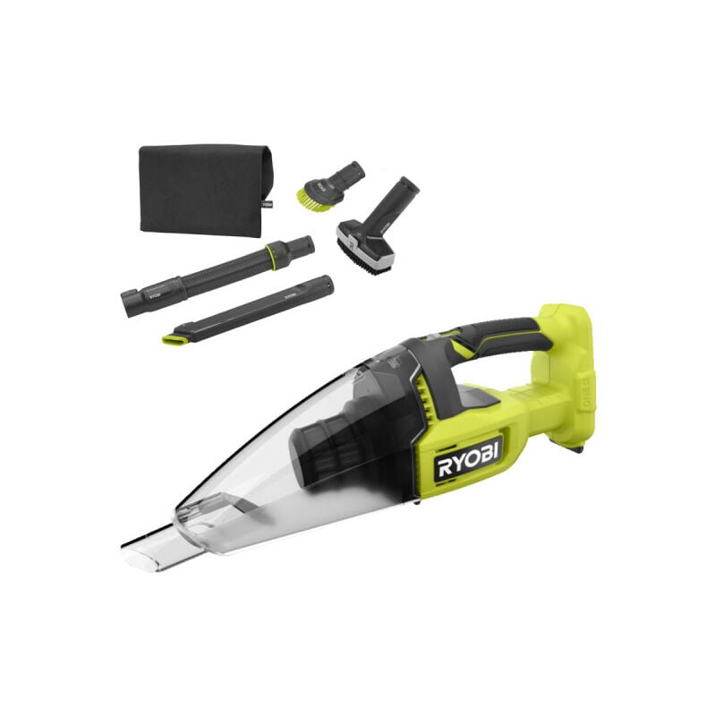 Confezione RYOBI - Aspiratore manuale RHV18-0 - 18V OnePlus - 600ml - Senza batteria  e caricabatterie - Kit di 6 accesso