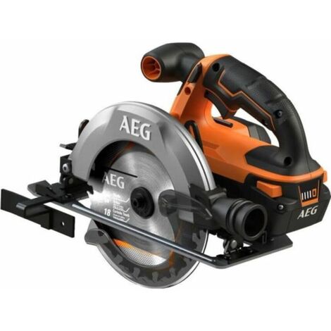 AEG BKS18C2-0 Sega Circolare a Batteria 18V, Batteria Non Inclusa, Ergonomica, con Interruttore di Sicurezza, Taglio Fino a 3700 giri/min, Diametro Lama 165 mm