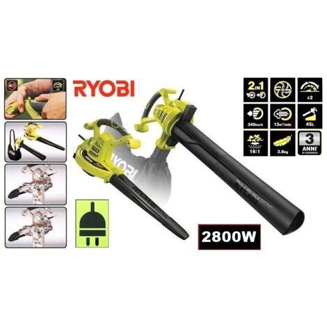 RYOBI 2800W 2in1 aspiratore e trituratore elettrico - RBV2800CSV