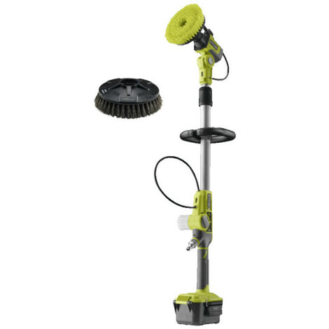 Confezione RYOBI - Spazzola telescopica - RWTS18-0 - 18V OnePlus - Senza batteria o caricabatterie - Testina RAKSCRUBH p