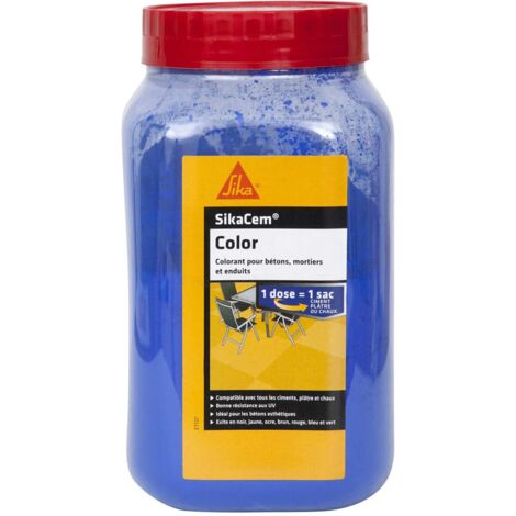 SIKA SikaCem Colore cemento, calce e intonaco in polvere - Blu - 700g