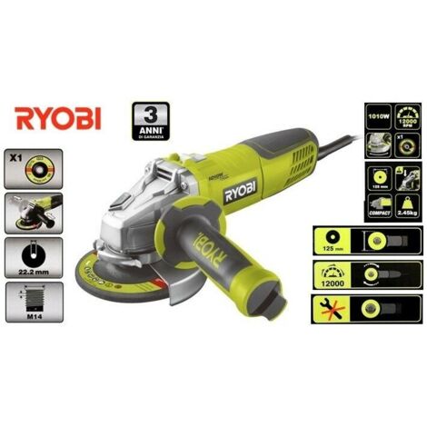 smerigliatrice angolare RYOBI 1010W 125 millimetri RAG1010-125SF