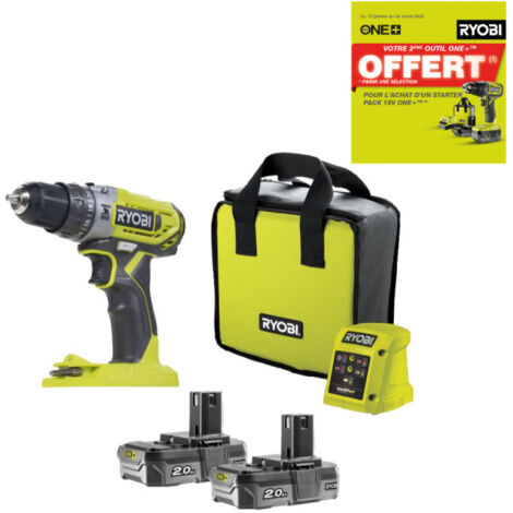 Kit Ryobi One+ 18V - 6 Attrezzi Con Trapano, Avvitatore, Smeriglio E 2 Batterie 5Ah | Completo Per Fai Da Te - Foto 10
