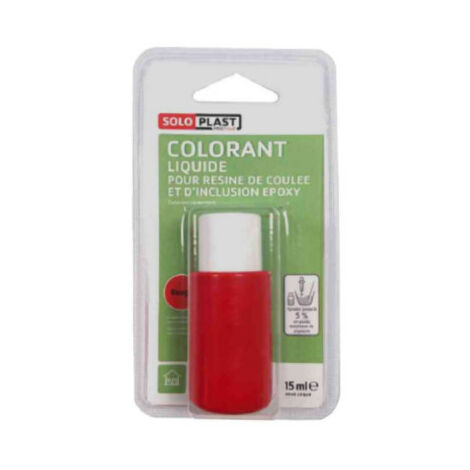 Liquido colorante per resina SOLOPLAST 15ml rosso