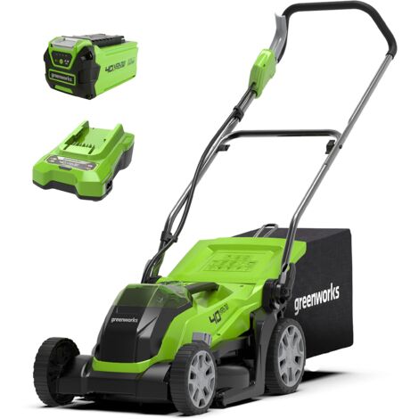Falciatrice GREENWORKS 40V - Taglio di 35cm - 1 batteria 2,0Ah - 1 caricatore - G40LM35K2