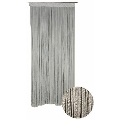 Tenda per porta a fili grigio CONFORTEX per porta - 90 x 200 cm - grigio