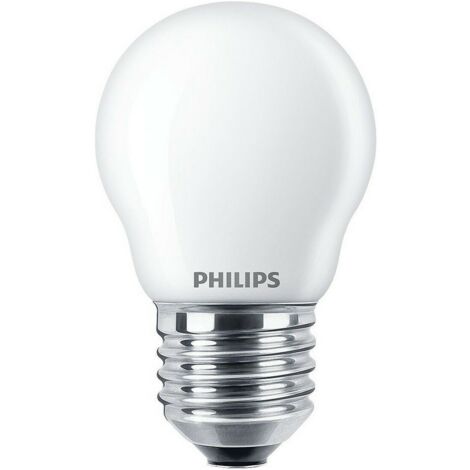 PHILIPS Lampadina LED Sferica E27 4.3W 470lm 4000K Luce Naturale 4.5x7.8cm