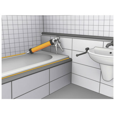 Silicone Sigillante antimuffa FungHalt Saratoga Bianco Trasparente per  Sanitari Bagni e Cucine