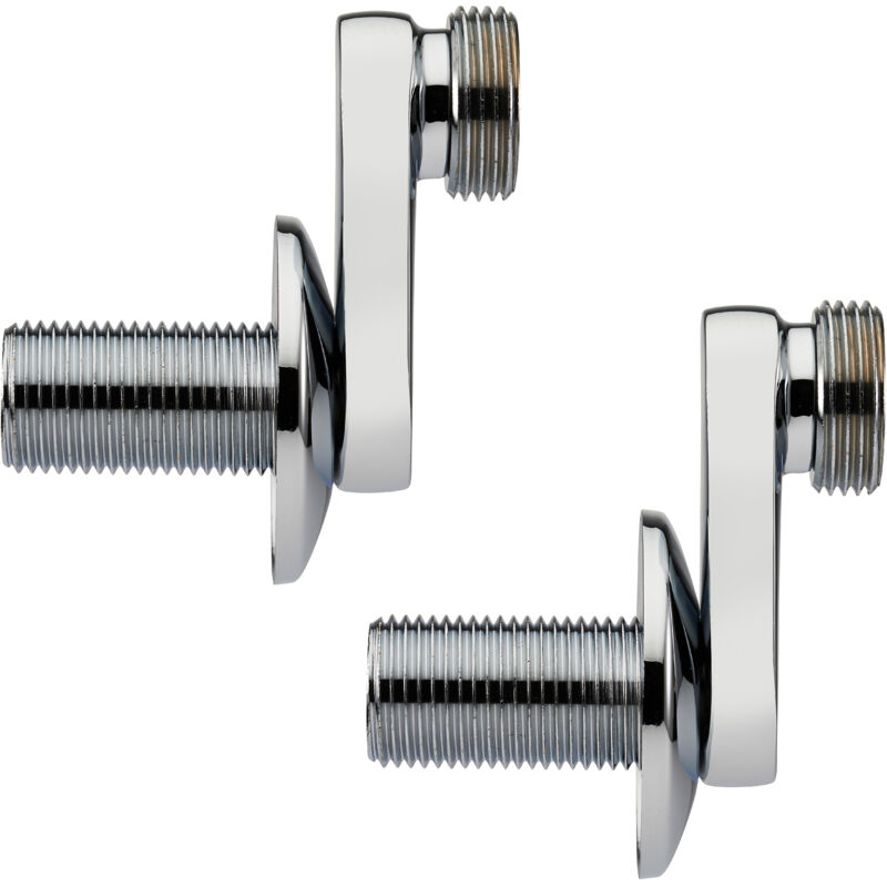 Delabie - Raccords Décalés M1/2 & M3/4 Sous Rosace | Entraxe 12 Mm | Lot De 2 Pièces | Réf. 856027.2P