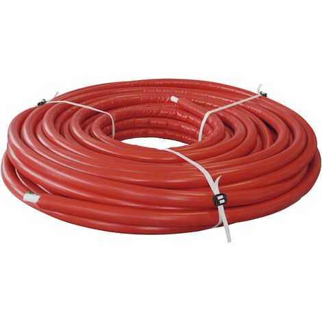Tubo en Rollo Multicapa Aislado Rojo QUICK PLOMBERIE - Ø16 x 50 metros