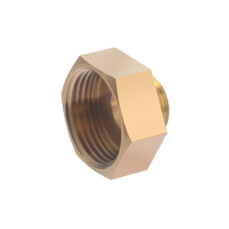 Racor roscado de latón M 15 x 21 para tubo de cobre QUICK PLOMBERIE