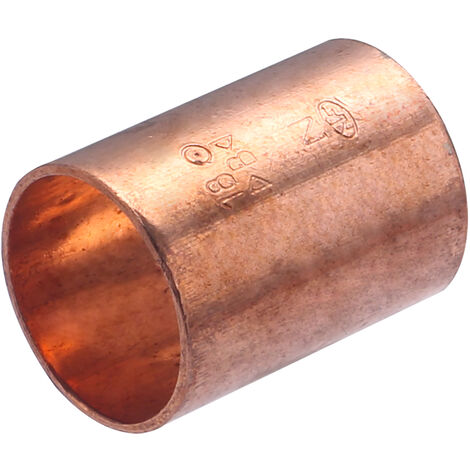 Manguito Cobre Doble Hembra Igual QUICK PLOMBERIE - Ø18