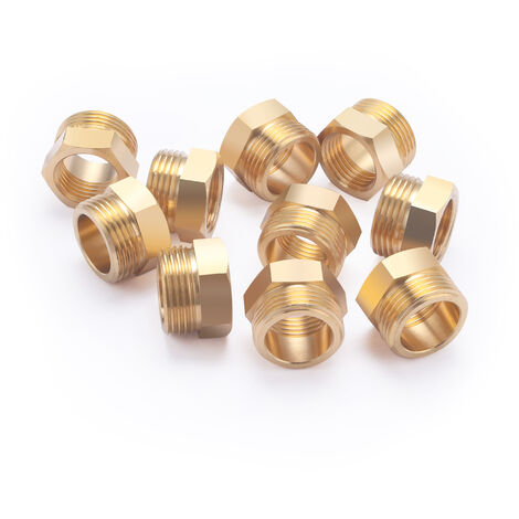 Racor Marsella Reducido QUICK PLOMBERIE - Macho 3/4 Hembra 1/2 x 10 unidades
