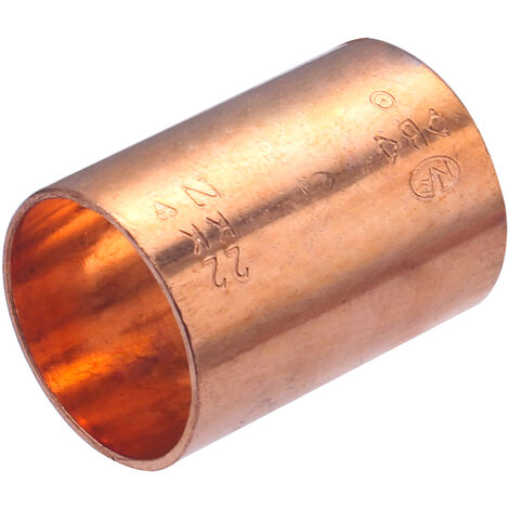 Manguito Cobre Doble Hembra Igual QUICK PLOMBERIE - Ø22
