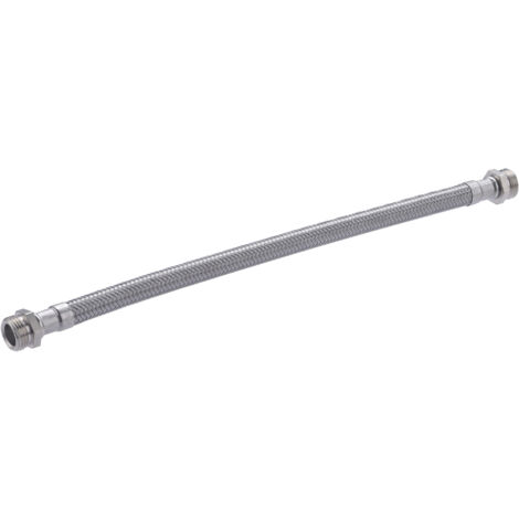 Flexible de Acero Inox Macho Macho DN8 QUICK PLOMBERIE - M3/8 longitud 300mm, paso interior 8 mm