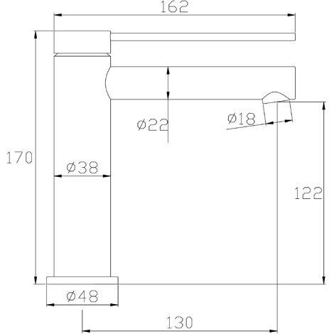 Grifo para lavabo MENDOZA by Eurosanit