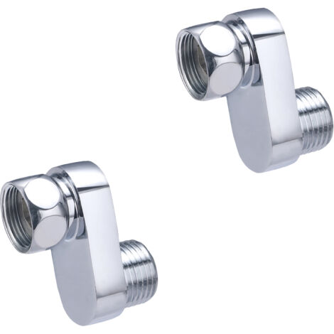 2 Racores excéntricos de 25 milímetros para grifería Macho 1/2- Hembra con tuerca giratoria 1/2 NOYON & THIEBAULT