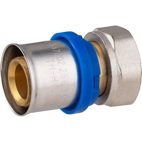 Racor hembra con tuerca giratoria para prensar tubo multicapa QUICK PLOMBERIE Ø25 H3/4