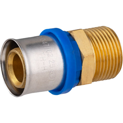 Racor macho para prensar tubo multicapa QUICK PLOMBERIE Ø25 M3/4