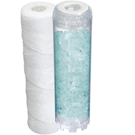 Kit de cartucho anticálcico/anticorrosión de silicofosfato + cartucho antiimpurezas con una duración de 12 meses de la marca ORIA.