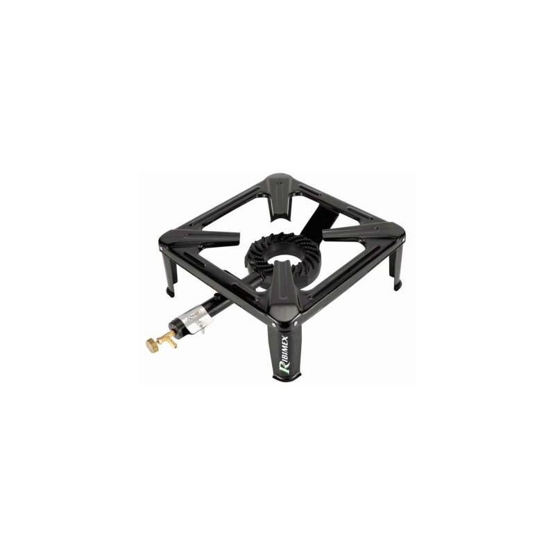 Réchaud à Gaz CPROSP En Fonte – 10 KW, 40x40 Cm, Pieds Amovibles (hauteur 76 Cm), Avec Tuyau 1,5m Et Régulateur 50 Mbar