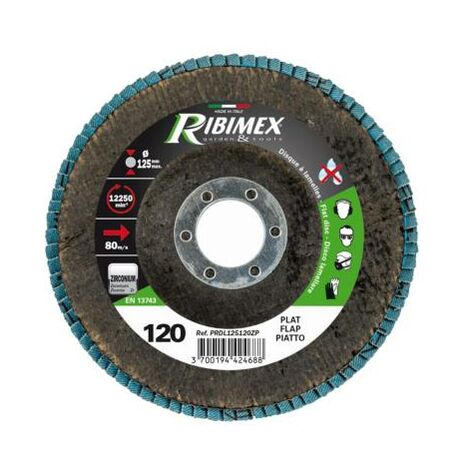 Disque à lamelles 125MM plat grain abrasif 40 Zirconium (1/2)