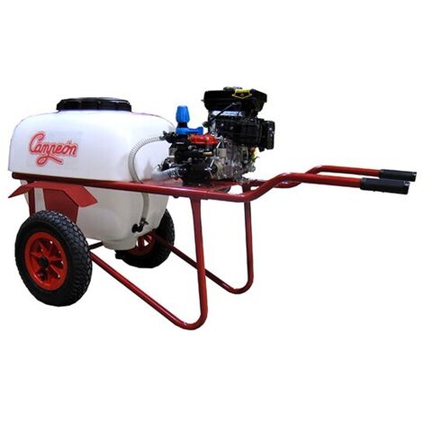 Pulvérisateur thermique 2,5 CV 100 litres – Moteur 4 temps 97 cc – Pression 20 bar – Débit 17 l/m – Roues pneumatiques pour stabilité