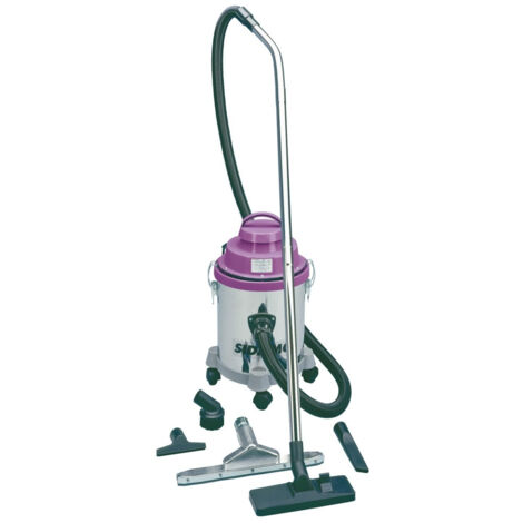 Sidamo – Aspirateur professionnel eau et poussières 10 L – Moteur bi-turbine 1000 W – Dépression 21,56 kPa – 20402004 - CUVE 10 L (1/3)