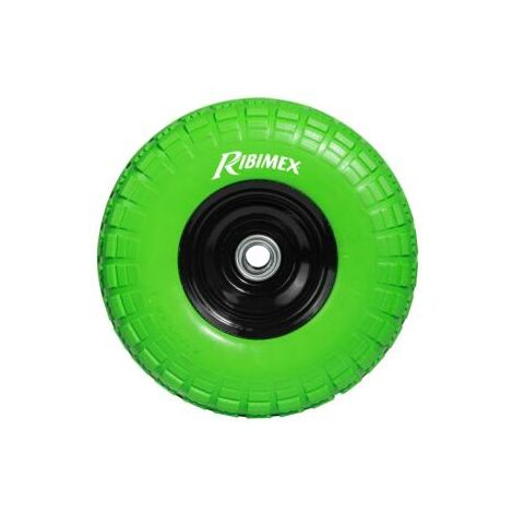Ribimex – Roue increvable 260mm – Jante métal laqué – Moyeu déporté – Charge maximale pour usage intensif – Roue pour diable et chariot