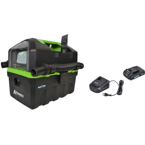 Aspirateur eau et poussiere 10l à batterie avec batterie 2amp et chargeur