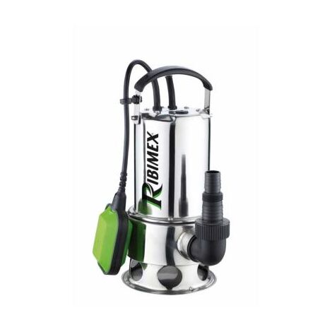 Ribimex – Pompe immergée pour eaux chargées 1100W PRPVC1101CI – Débit 16 500 l/h – Profondeur 7 m – Inox avec flotteur automatique (1/6)
