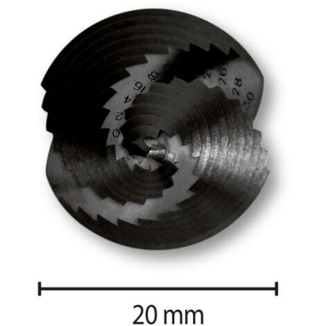Forêt étagé spiral en acier m35 hss cobalt 4 à 30mm